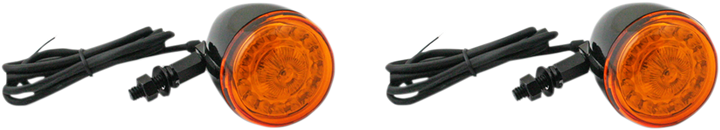 Custom Dynamics Probeam Turn Signals - Gloss Black/Amber - Universal PB-UNV-TS-A-B