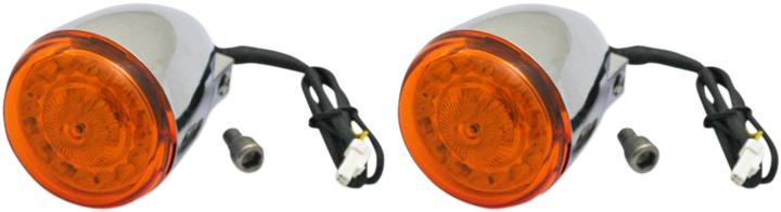 Custom Dynamics Probeam Turn Signals - Chrome/Amber PB-IND-RTS-A-C