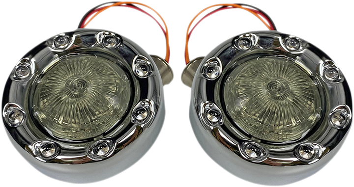 Custom Dynamics Bullet Turn Signal 1157 - Chrome - Smoke Lens PB-BR-AW-57-CS