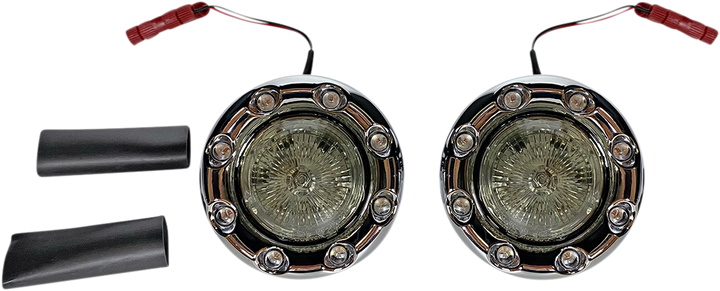 Custom Dynamics Probeam Bullet Ringz Led Turn Signals - Chrome/Smoke PB-BR-RR-IND-CS
