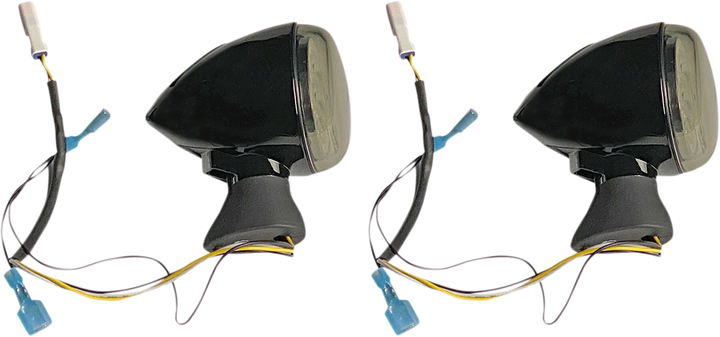 Custom Dynamics Front Led Turn Signal - Black - Scout PB-SCOUT-AW-BS