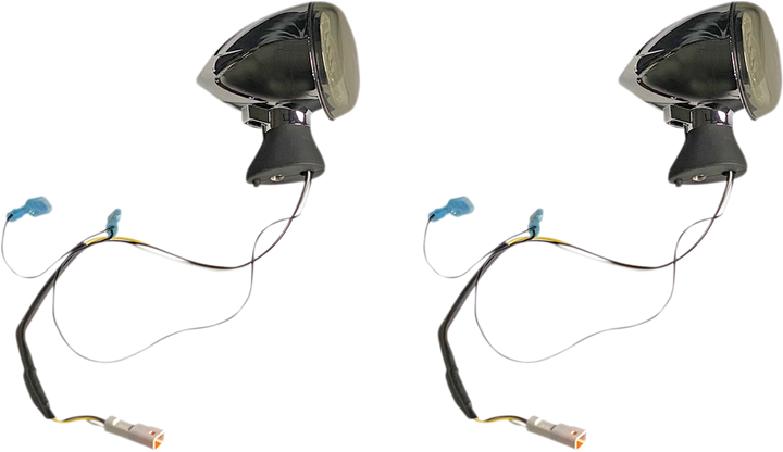 Custom Dynamics Front Led Turn Signal - Chrome - Scout PB-SCOUT-AW-CS