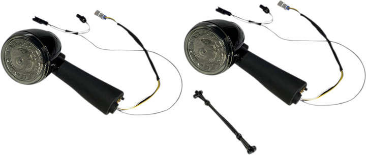 Custom Dynamics Probeam Led Turn Signal - Rear - Black - Scout PB-SCOUT-RR-BS