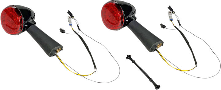 Custom Dynamics Probeam Led Turn Signal - Rear - Black - Scout PB-SCOUT-RR-BR