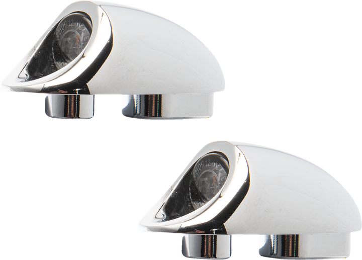 Kodlin Usa 3-1 Mini Fender Strut Indicator Lights - Chrome K68490