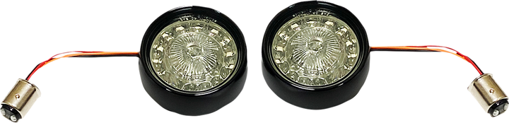 Custom Dynamics Turn Signal Insert - Red/Smoke PBBB-RR-1157BS