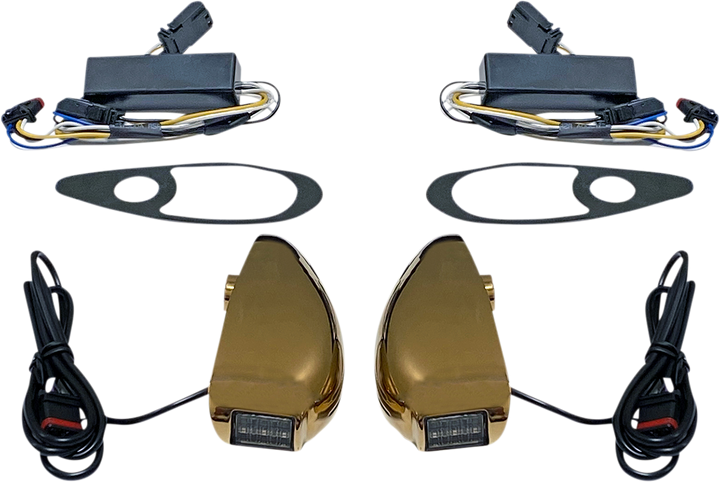 Custom Dynamics Turn Signal - Fltr - Gold PB-RG-TS-15-G