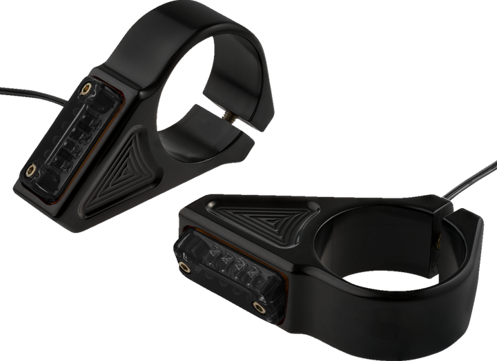 Joker Machine Turn Signal - 39 Mm - Amber - Black 05-303-1