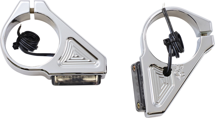 Joker Machine Turn Signal - 41 Mm - Amber - Chrome 05-304-3