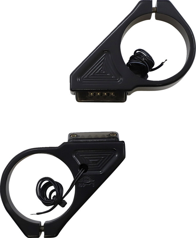 Joker Machine Turn Signal - 49 Mm - Amber - Black 05-305-1
