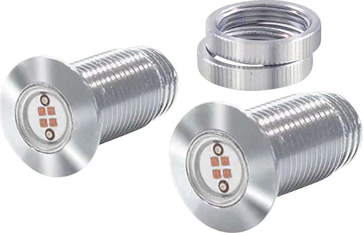 Paul Yaffe Bagger Nation Lightning Bolts Kit - Run/Brake/Turn - Silver PYO:BB-LB-S