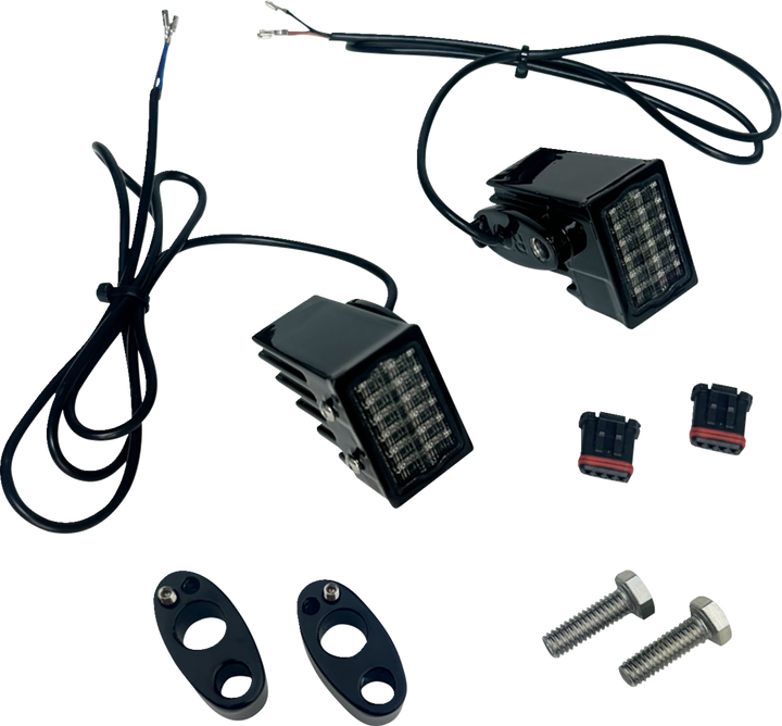 Custom Dynamics Turn Signal - Red Led - Smoke Lens CD-RTS-HD-B