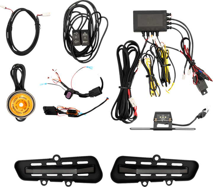 Ravek Turn Signal Kit - Amber - White Running Light - Defender Hd11 65-2000