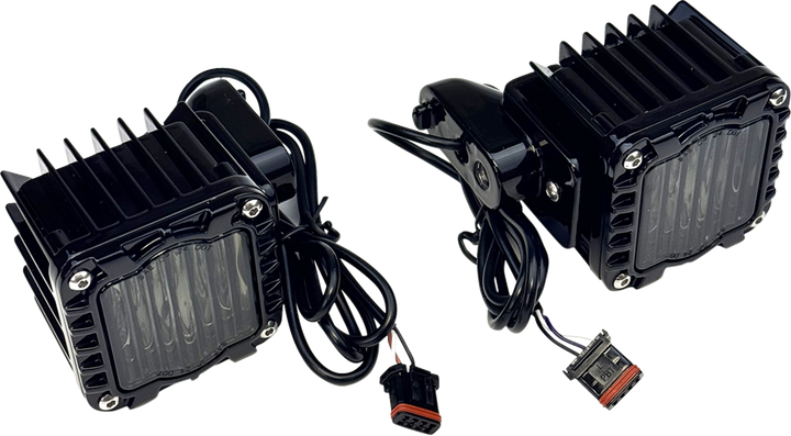 Custom Dynamics Led Turn Signals - Amber/White - Smoke Lens - '22-'25 Fxlrst/Fxrst SD-LRST-FT-AW