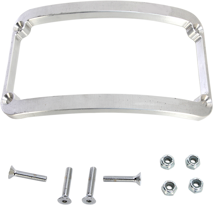 Klock Werks License Plate Frame - Raw KWS-01-0082
