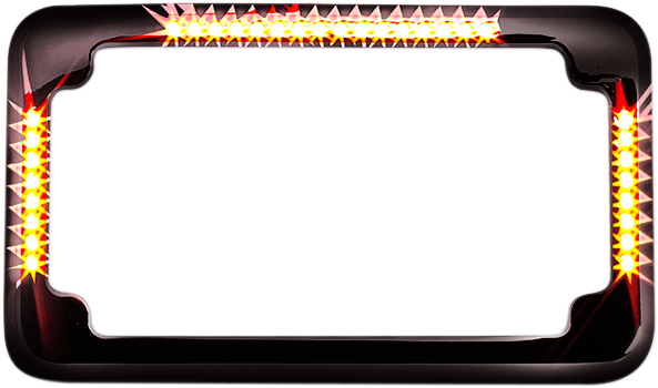 Cycle Visions License Plate Frame - Flat - Black CV-4620B