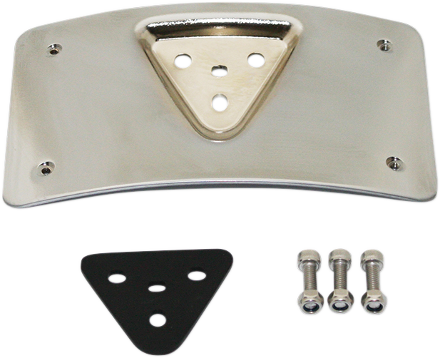Custom Dynamics Radius License Plate Mount - Chrome CD-PFM-C