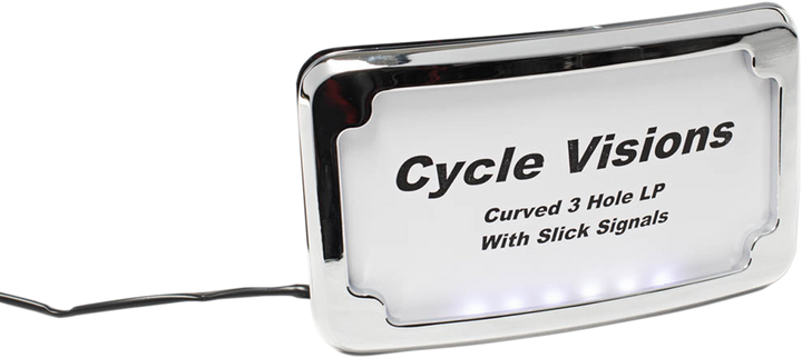 Cycle Visions License Plate Frame - Chrome CV4641