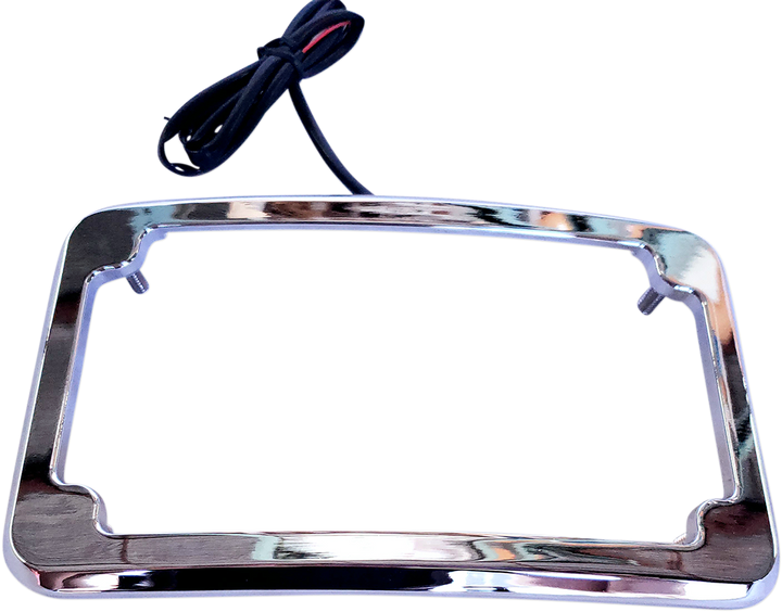 Cycle Visions Beveled License Plate Frame - Chrome CV4617