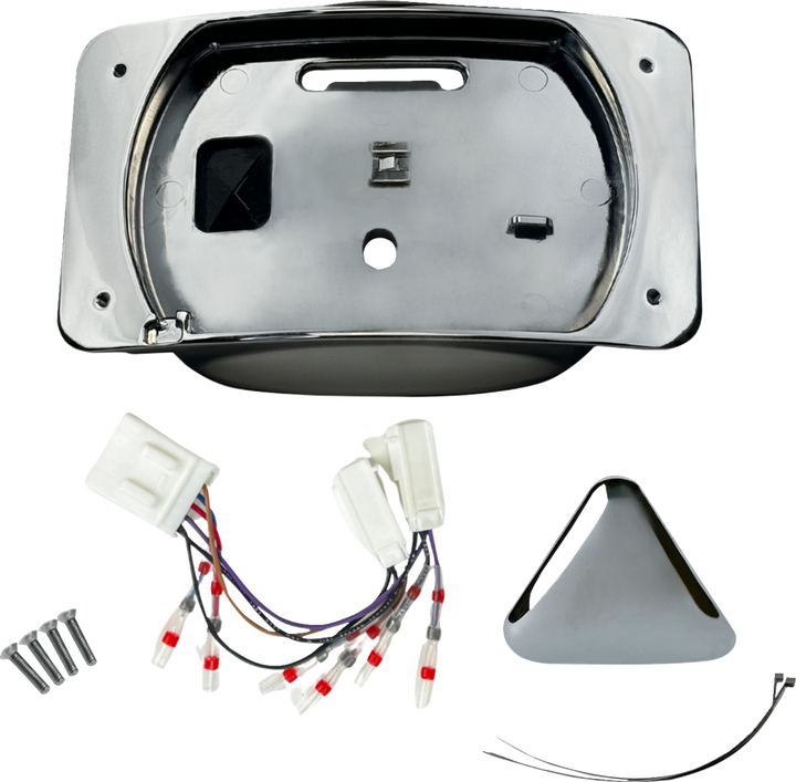 Custom Dynamics Taillight Eliminator/License Plate Mount - Chrome CD-ELIM-TL-C
