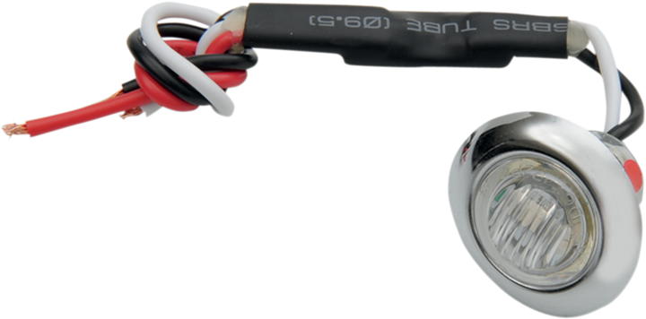 Pro-One Perf.Mfg. Mini Marker Light - Dual Function - Red Led - Clear Lens 402230