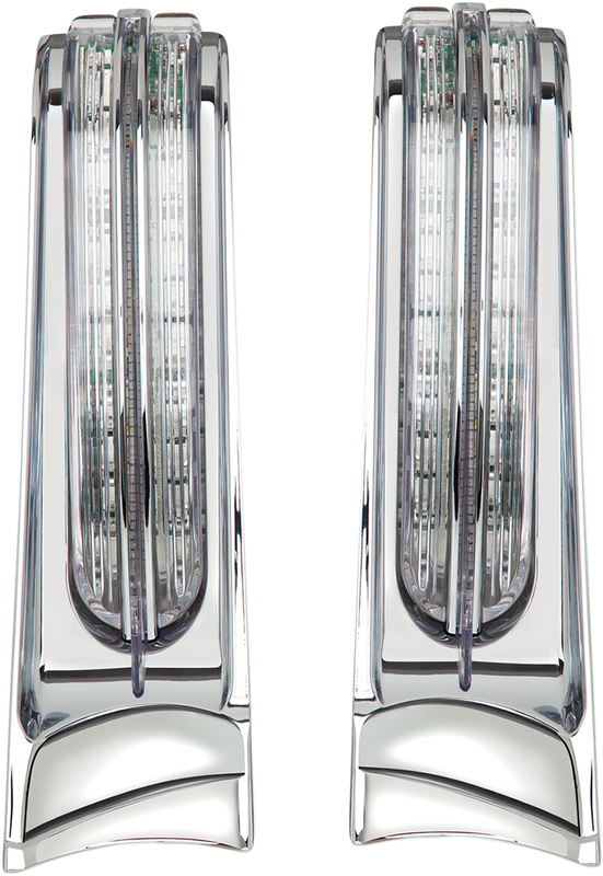 Ciro Filler Panel Light - Clear Lens - Red/Amber Leds - Chrome 40002