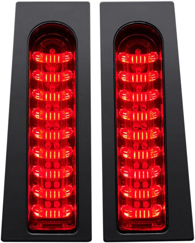 Custom Dynamics Probeam Fillerz Lights - Red - Gloss Black PB-FILL-R-B