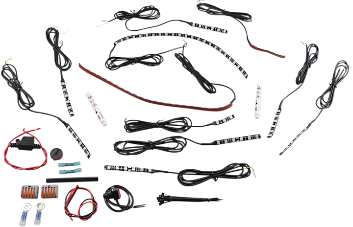 Custom Dynamics Magicflex2 Engine Accent Light Kit - Indian - Orange M2EK1-IND-ORANG