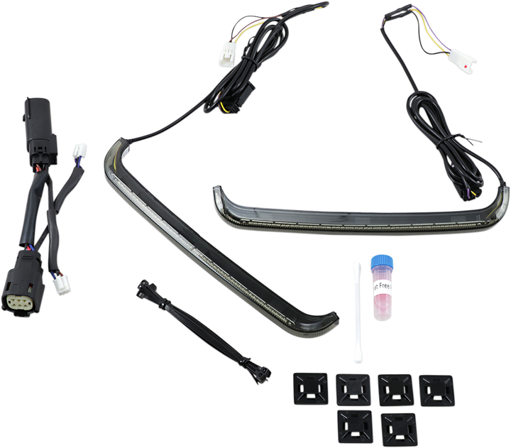 Custom Dynamics Saddlebag Lights - '10-'13 Smoke Lens CD-LP-SS6-S