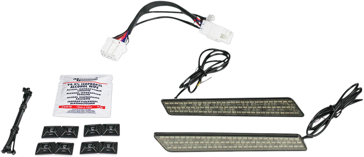 Custom Dynamics Saddlebag Latch Lights - '97-'13 - Smoke CD-LATCH-HD-S