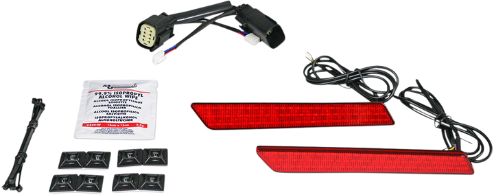 Custom Dynamics Saddlebag Latch Lights - Ss8 - Red CD-LATCH-SS8-R