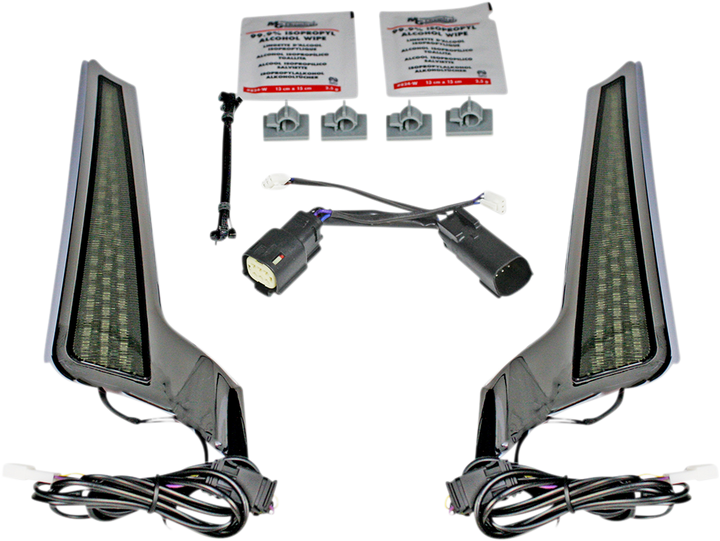 Custom Dynamics Fascia Led Light Panels - Chrome/Smoke CD-FASCIA-BCMSC