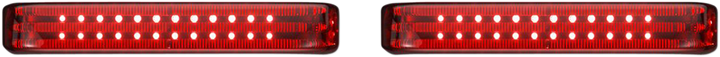 Custom Dynamics Saddlebag Led Lights - Sequential - Black/Red PB-SBSEQ-BCM-BR