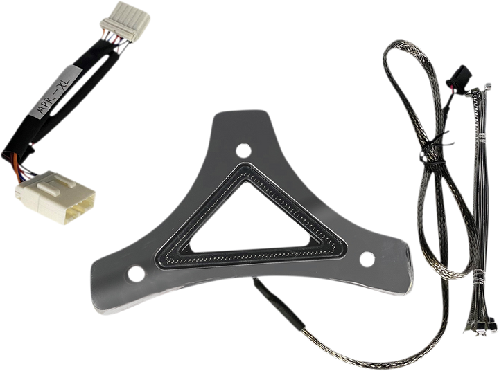 Custom Dynamics Led Backrest Light - Run/Brake - Chrome CD-BR-XL-C