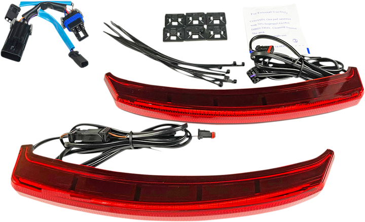 Custom Dynamics Saddle Bag Lights - Red Lens - Indian CD-INDBAG-SWP-R