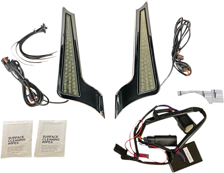 Custom Dynamics Panel Lights - Chrome - Smoke Lens CD-FASCIADCBCMC