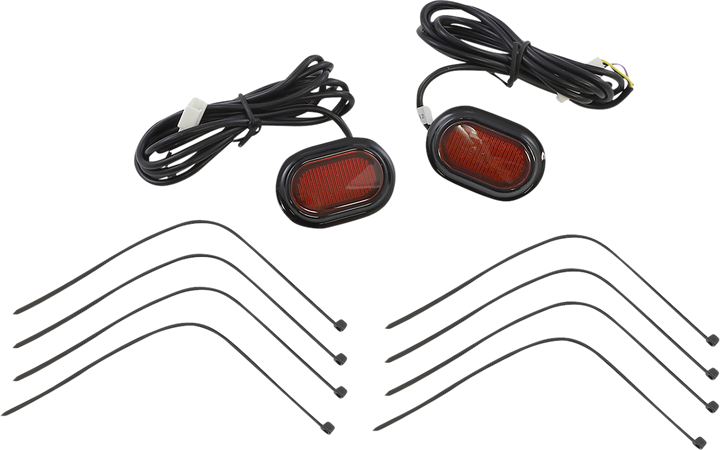 Custom Dynamics Antenna Grommet Light - Red Lens - Black CD-PLUG-RB