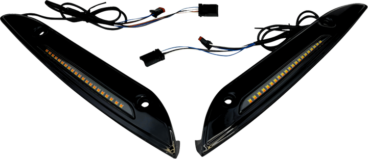 Custom Dynamics Windshield Trim - Black CD-RG-WT-AW2-B