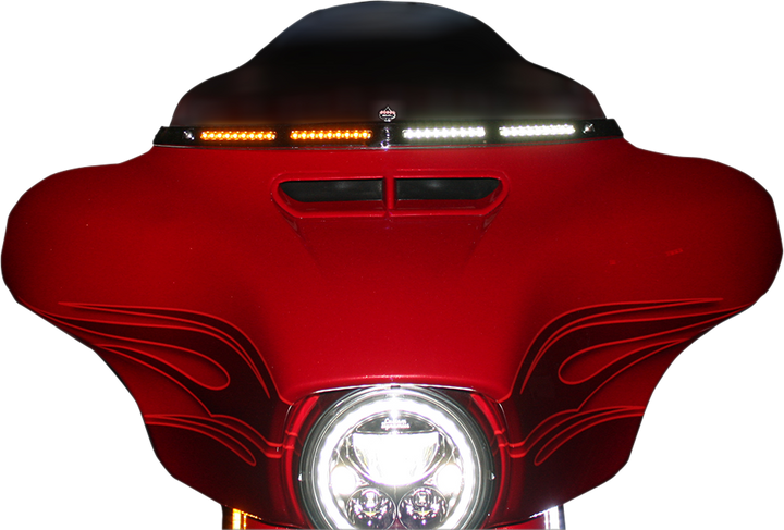 Custom Dynamics Windshield Trim - Chrome CD-WT2-05-C