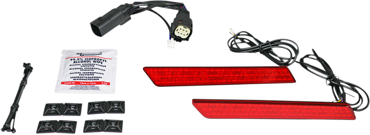 Custom Dynamics Saddlebag Light - Red Lens CD-LATCH-DC-R