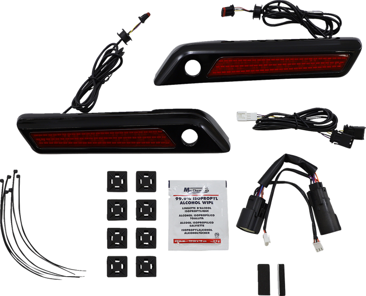 Custom Dynamics Latch Light - Saddlebag - Red - Black CD-SBL-BCM-RB