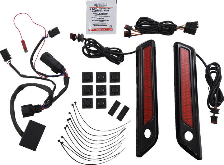 Custom Dynamics Latch Light - Saddlebag - Dual Color - Red - Black CD-SBL-DC-RB