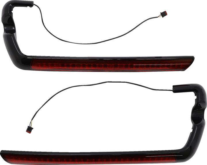 Custom Dynamics Led Saddlebag Light - Red - Black CD-SB-SIDE-RB