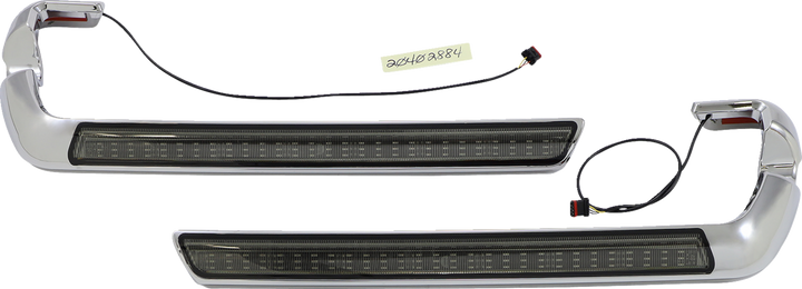 Custom Dynamics Led Saddlebag Light - Smoke - Chrome CD-SB-SIDE-SC