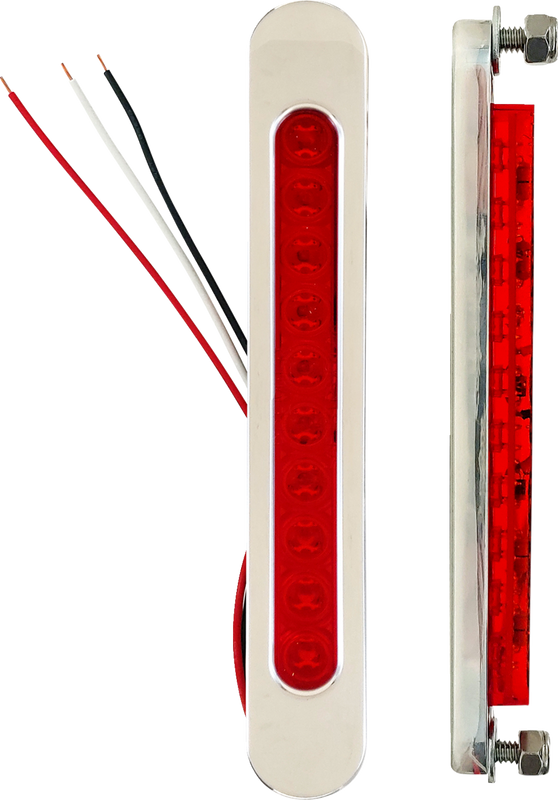Accutronix Bag Light - Red Lens - Chrome BL01-OC