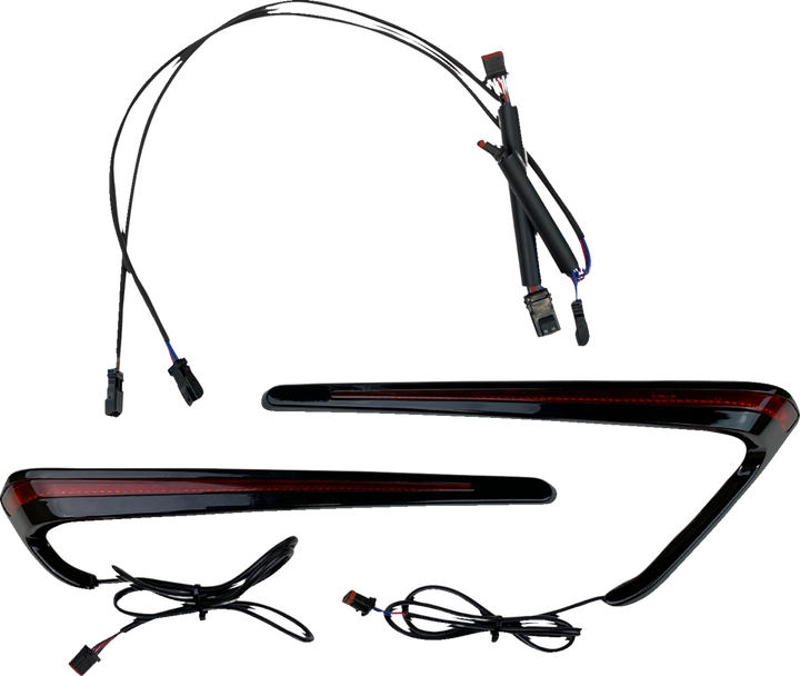 Custom Dynamics Saddlebag Lights - Led - Red Lens CD-LRST-BAG-RB