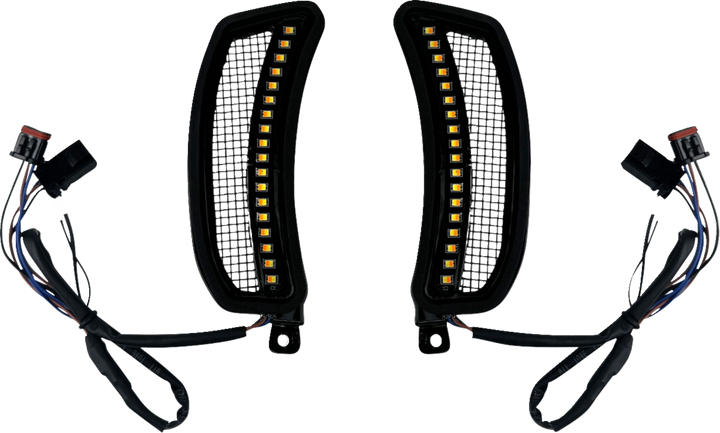 Custom Dynamics Fairing Vent Light - Amber/White CD-LRST-VENT-B