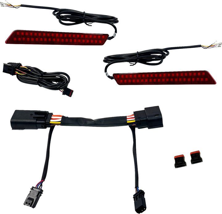 Custom Dynamics Led Latch Lights - Saddlebag - Red Lens CD-LATCH-23-R