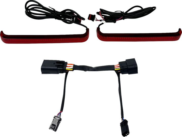 Custom Dynamics Led Saddlebag Light - Low-Profile - Red CD-LP-23-R