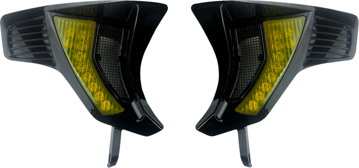 Custom Dynamics Shark Demon Turn Signal Vents - Yellow Lens SD-RG23-VTS-AB